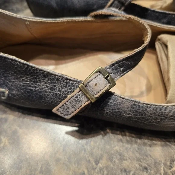 Bed Stu Shuffle III Shoes Women 7.5 Casual Comfort Mary Jane Flats Brown Leather - Picture 3 of 7